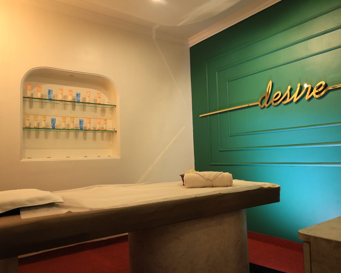 Warm, calming interior of Urban Luxury Spa in Juhu
